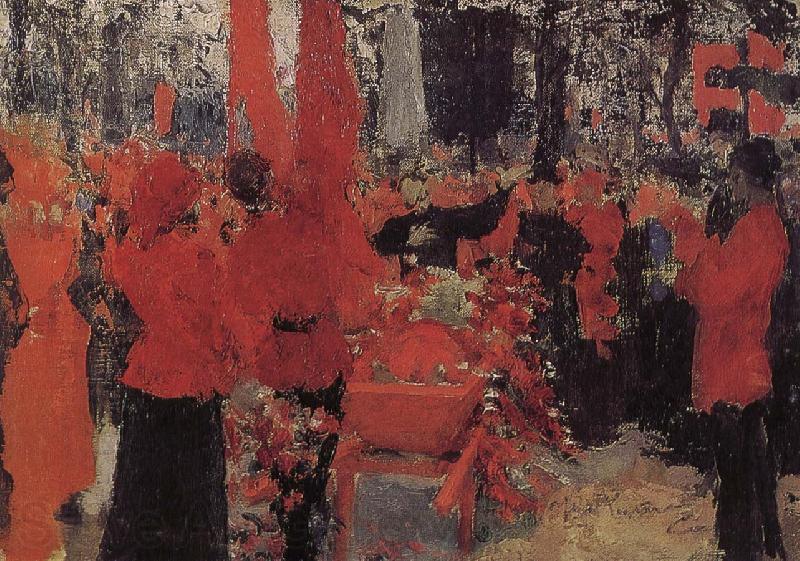 Ilia Efimovich Repin Red's funeral